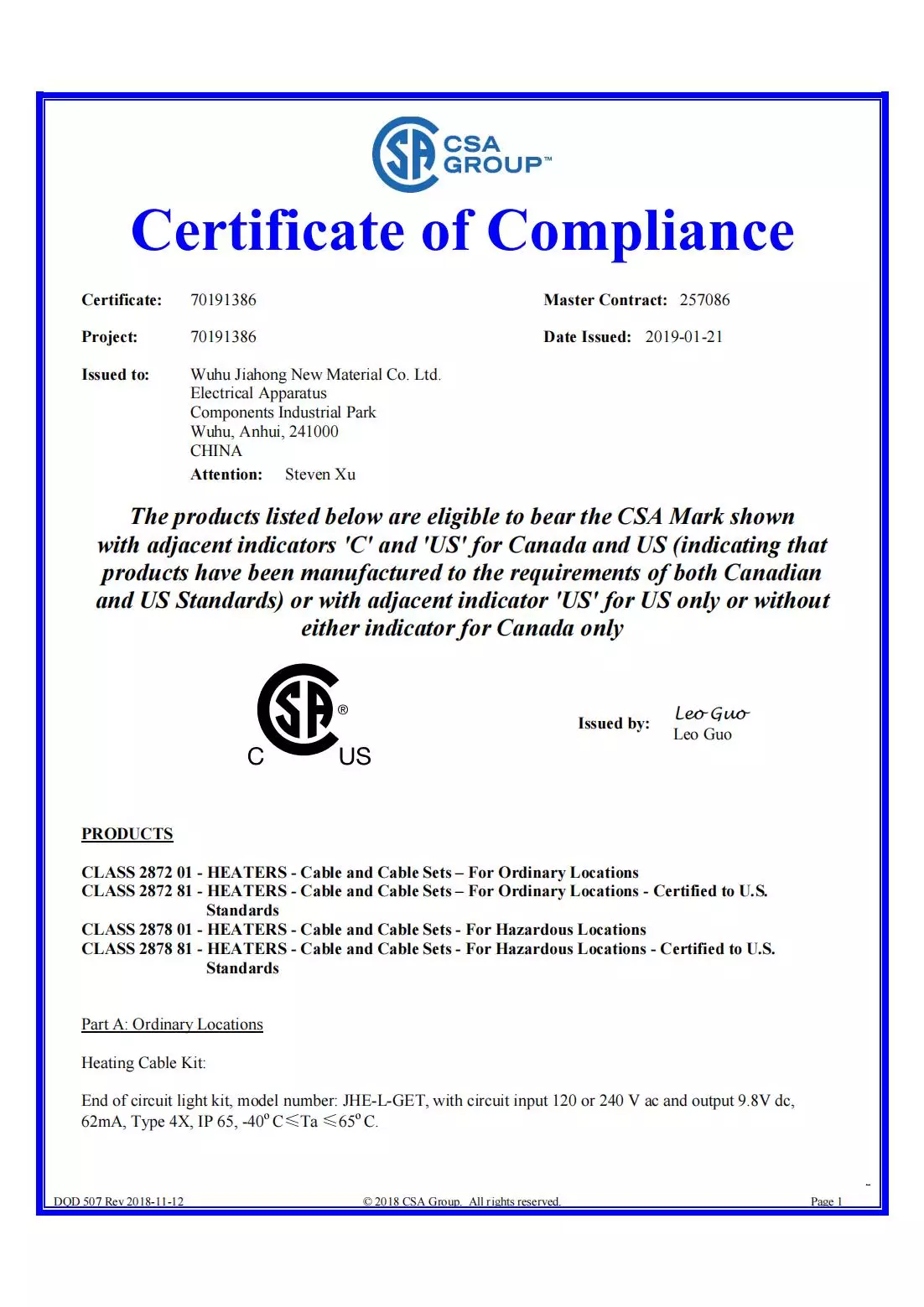 certificate of compliance4