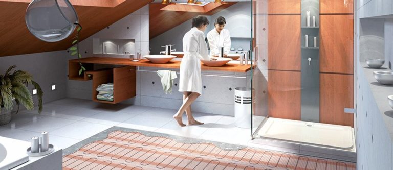 Graphic: underfloor heating bathroom