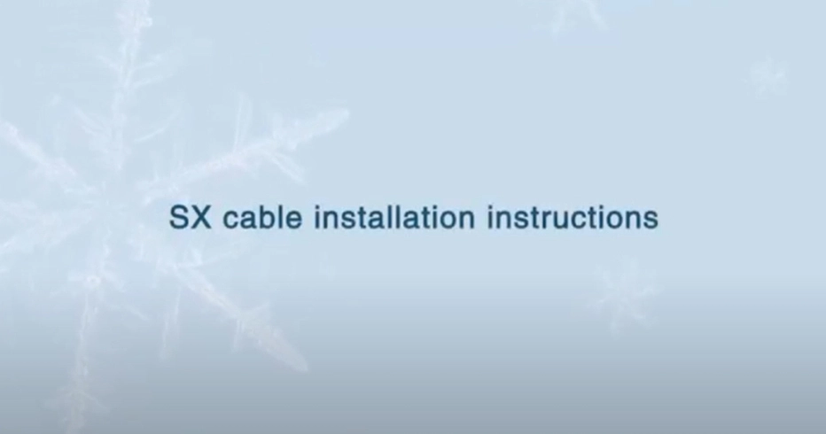 SX cable installation instructions