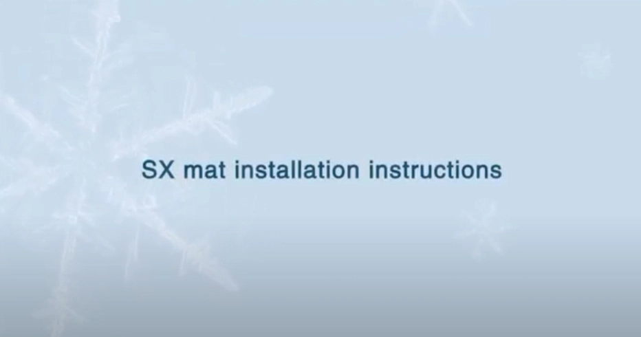 SX mat installation instructions